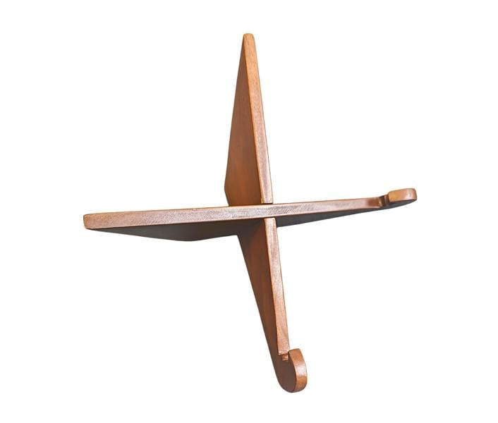 Memorials Direct Mahogany Stand for Granite Memorial Plaques | Solid Wood Display Stand
