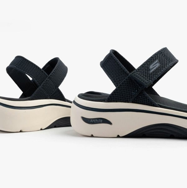 Skechers GO WALK ARCH FIT 2.0 SANDAL - ANNIE Womens Sandals Navy/Grey/Pink