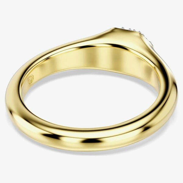 Swarovski Dextera Octagon Gold Tone Plated White Crystal Ring 5732851
