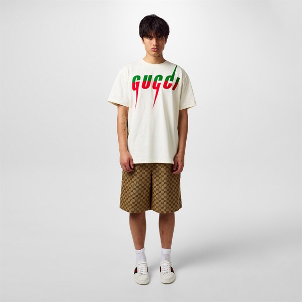 Gucci Blade Logo Oversized Fit White T-Shirt