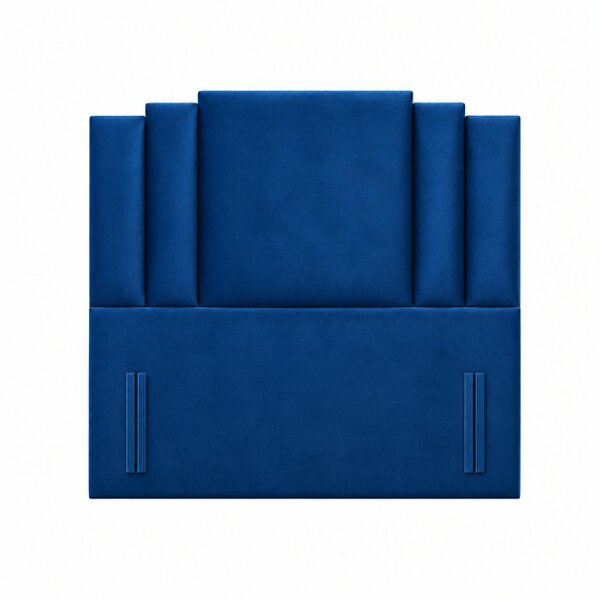 Great British Beds Nova Art Deco Headboard - Blue Plush