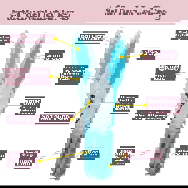 JVL Plastic Peg Basket, Grey with 48 Prism Soft Touch Leaf Design Plastic Pegs, Multi
