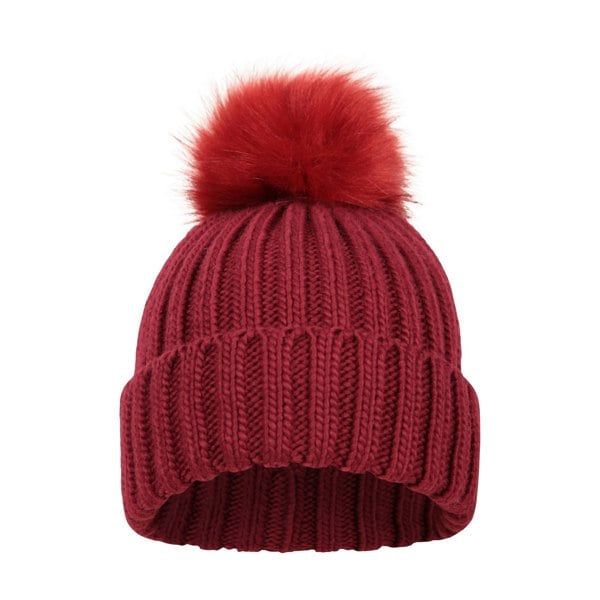 Mountain Warehouse Womens/Ladies Geneva Borg Lined Beanie - Red