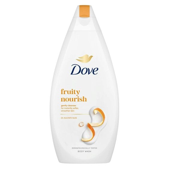 Dove Fruity Nourish Body Wash 12 Pack, 0% Sulfate SLES Shower Gel, 450ml
