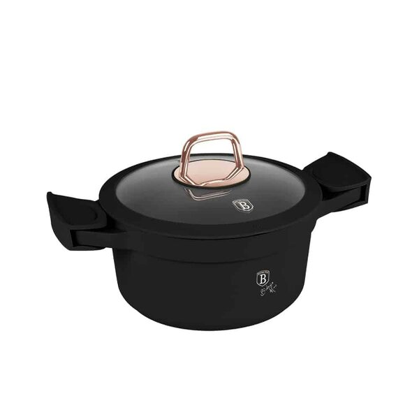 Berlinger Haus Casserole with lid, 20 cm Berlinger Haus BH1456 Black Rose