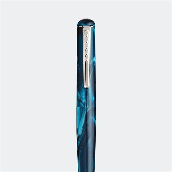 Tom Hessin Charles Collection Thames Blue Iridium Nib Medium