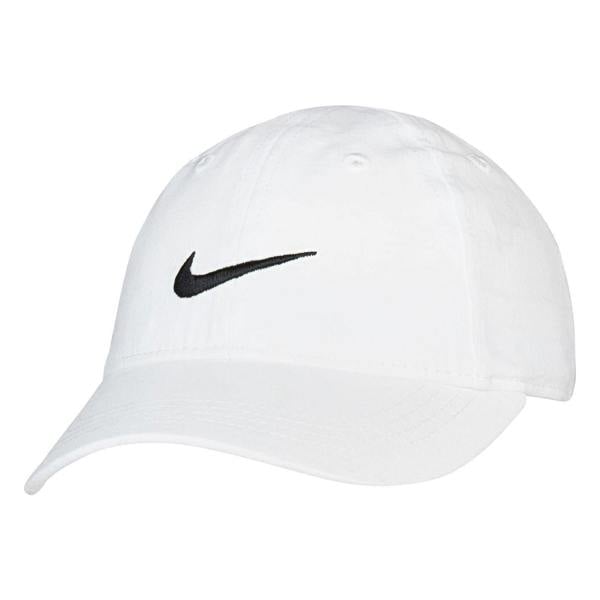 Nike Baby Swoosh Cotton Twill Baseball Cap - White - 