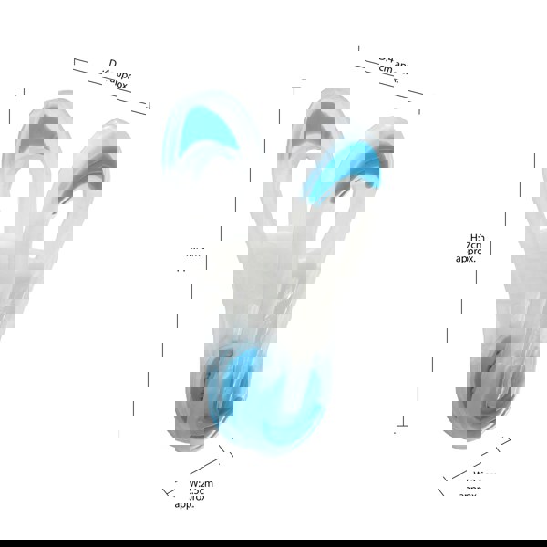 JVL Plastic Peg Basket, Grey with 36 Prism Soft Touch Mini Plastic Pegs, Multi