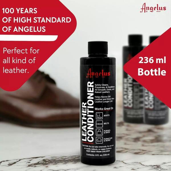 Angelus Leather Conditioner - Clean, Preserve & Condition All Leather 8oz