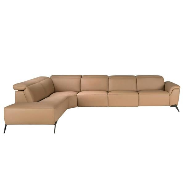 Angel Cerdá Modular corner recliner sofa in brown leather 6280/6281