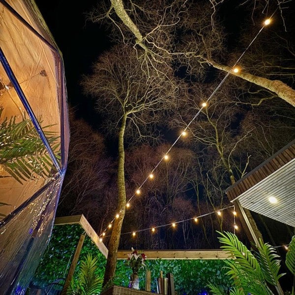 6.5M / 21FT "Super Festoon" Warm White Outdoor Plug-in Inter-connectable LED String Lights - Lighting Legends