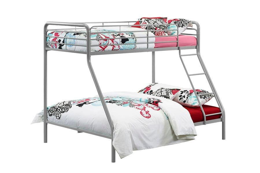 Dorel Home Bunk Bed Metal Silvergrey - Single/Double