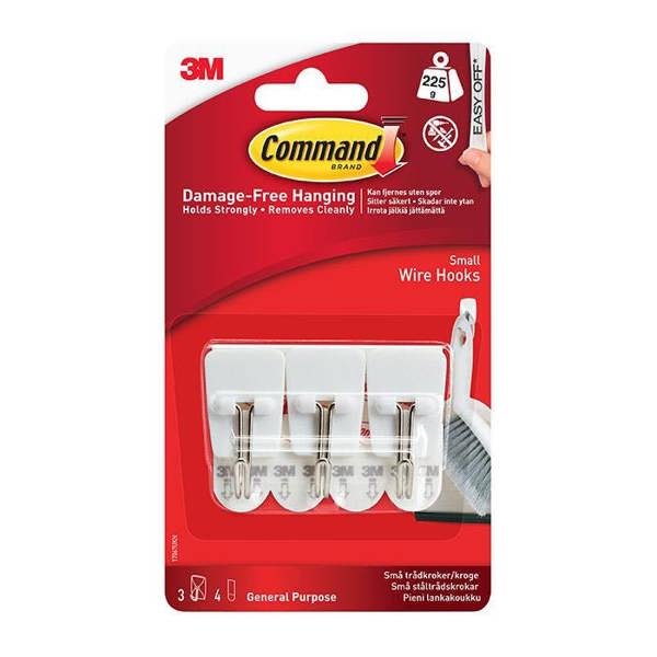 Command 17067 Utensil Hooks 225g 3pk - One Colour