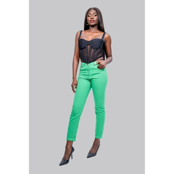 IvyEkongFashion Jeans JONI Green Skinny Jeans