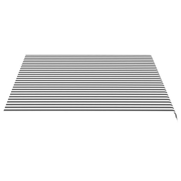 Berkfield Replacement Fabric for Awning Anthracite and White 4x3.5 m