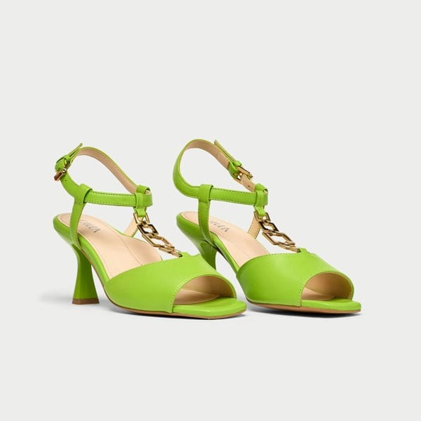 Calla Pamela Shoes - Lime Green Leather