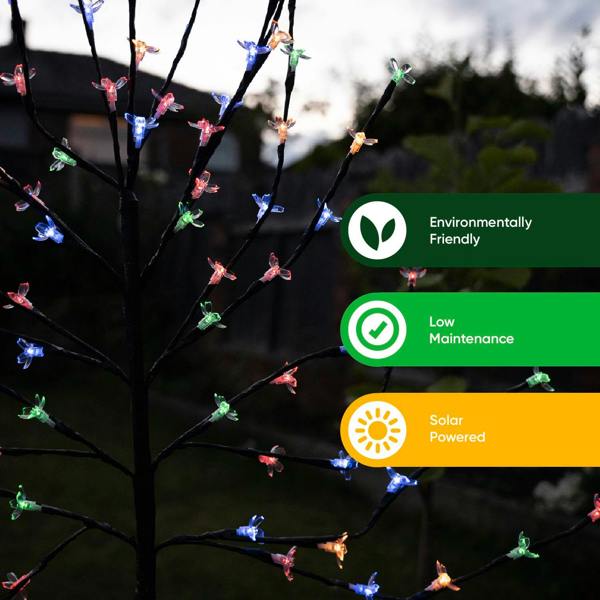 Gardenwize Solar Cherry Blossom Tree Stake Light