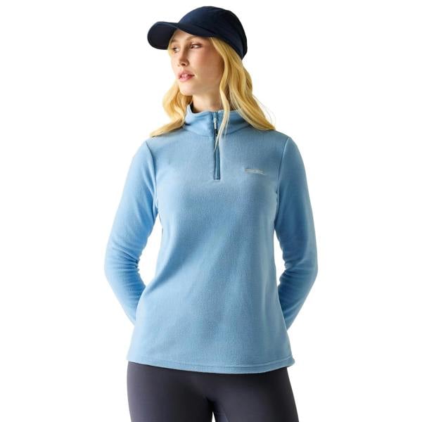 Regatta Great Outdoors Womens/Ladies Sweetheart 1/4 Zip Fleece Top - Washed Denim - 