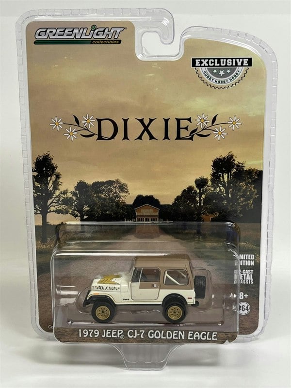 Greenlight Dukes of Hazzard Dixie 1979 Jeep CJ-7 Golden Eagle 1:64 Greenlight 30175