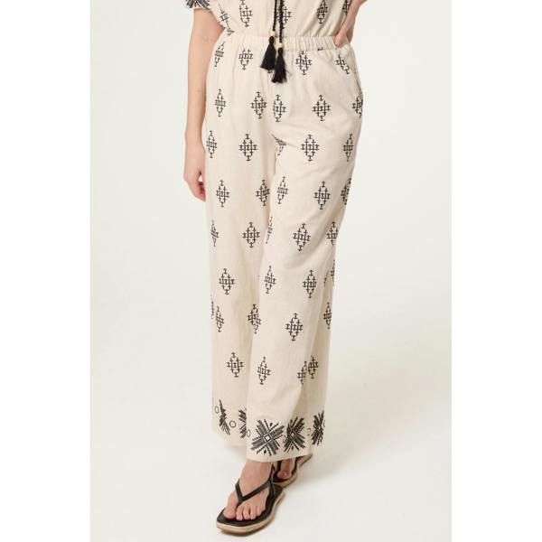 Blue Vanilla Embroidered Trousers