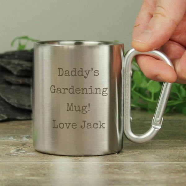 Personalised Metal Camping Mug - alternative angle