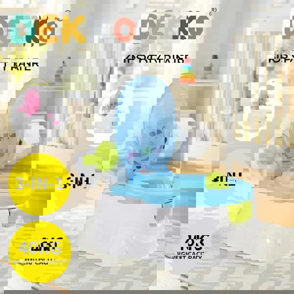 Dekko 3-in-1 Kids Potty Trainer Baby Toilet Traning Seat  Toddler Safety Chair