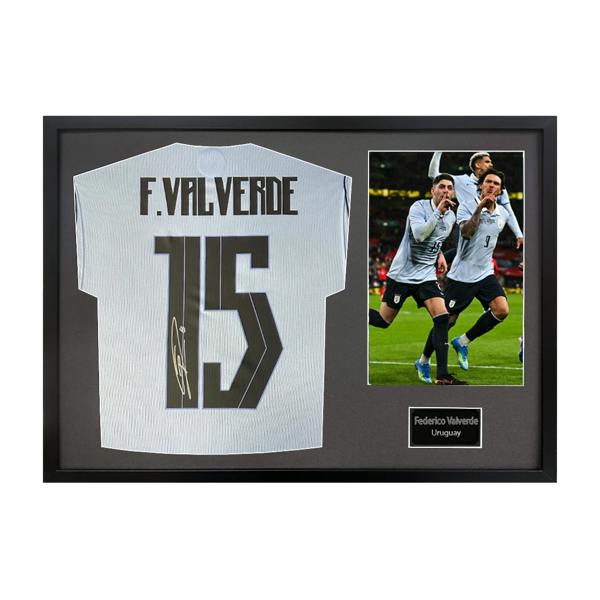 Federico Valverde Signed Uruguay Classic Frame