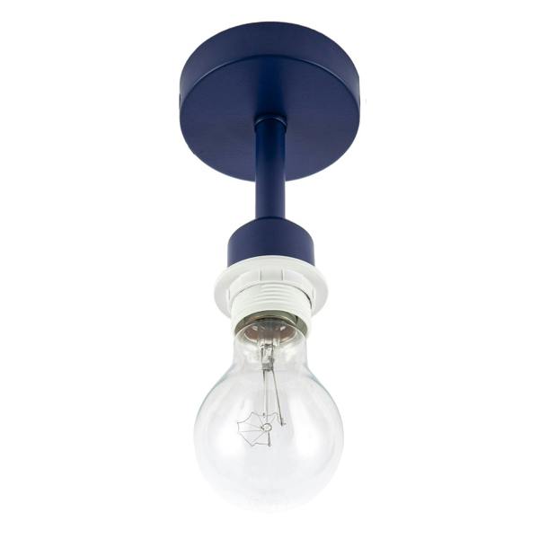 Traditional Midnight Blue Ceiling Light Fitting to Hold Lamp Shades Image 3