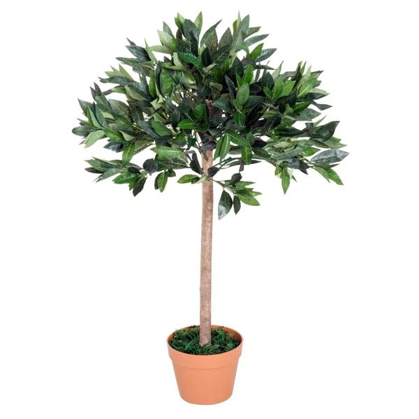 Bobobiy 3ft Artificial Olive Tree Indoor Plant Greenery for Home Office Potted in An Orange Pot