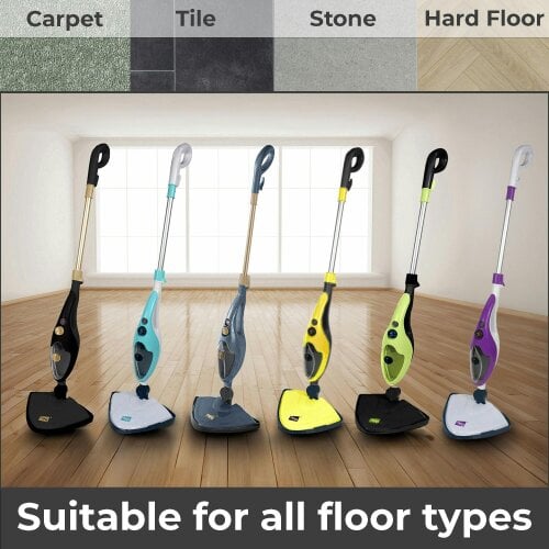 Neo Yellow 10 in 1 1500W Hot Steam Mop Cleaner and Hand Steamer