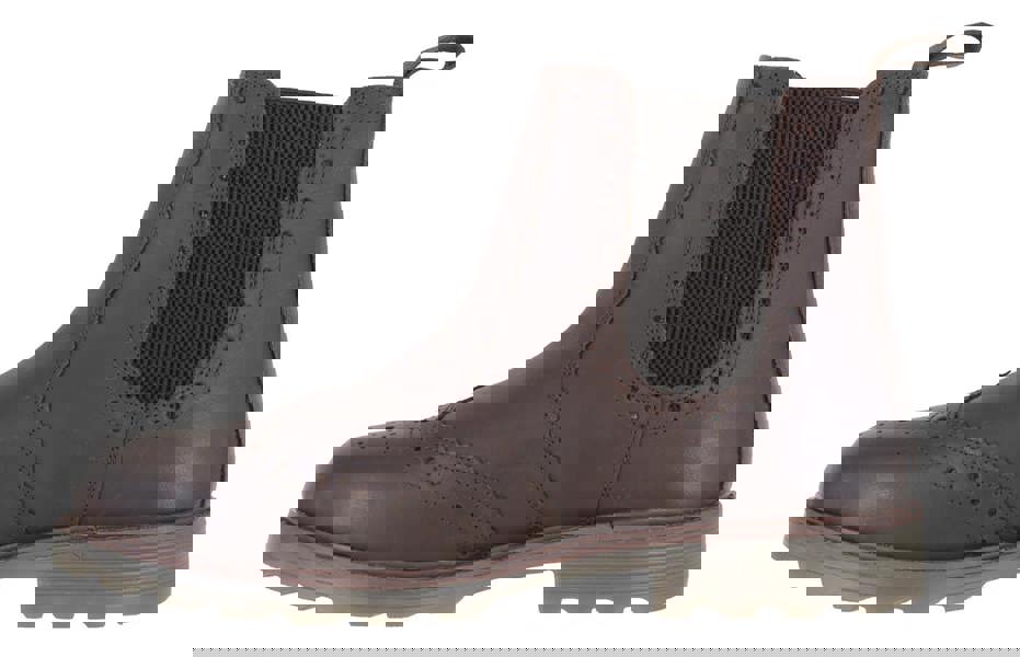 Catesby Mens Pull On Leather Brogues Chelsea Dealer Ankle Boots