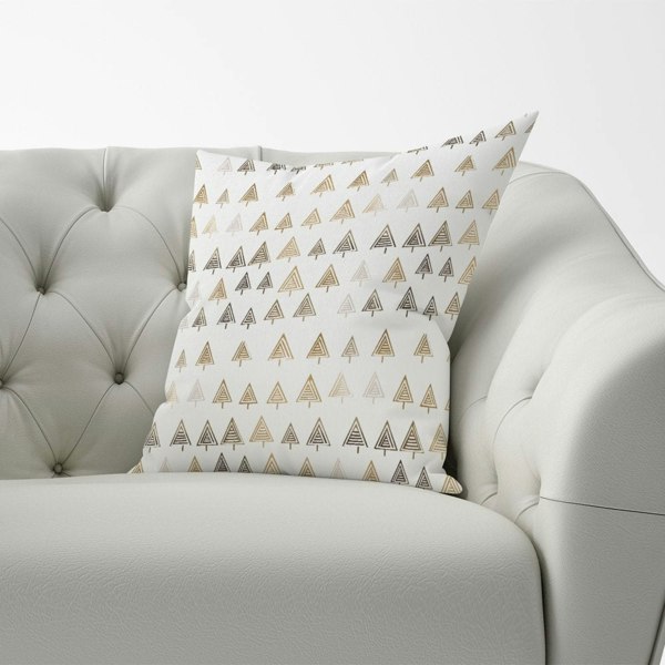 Warren Reed Geometric Christmas Tree Pattern Cushions