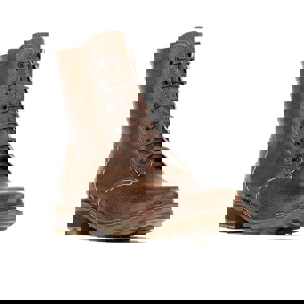 Embassy London Laviva High - Wool Brown - Women's wide fitted leather higher ankle boot wool lined