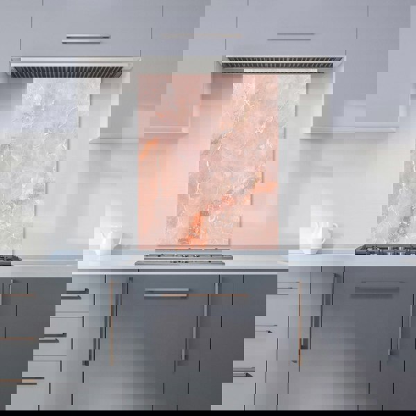 Warren Reed - Designer Sweet Peach Quartz Effect Kitchen Splashback