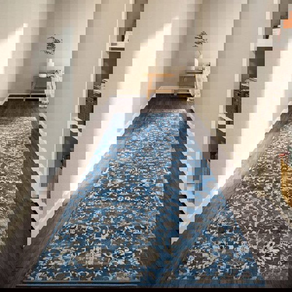 The Rugs Vintage Floral Design Short Pile Rug