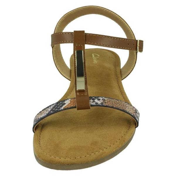 Clarks Ladies Clarks T-Bar Sandals Axelle Ray