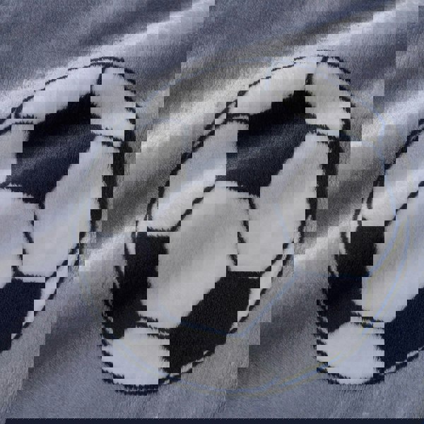 Catherine Lansfield Football 130x170cm Throw Grey