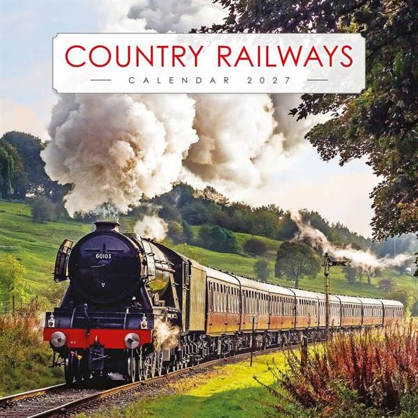 Country Railways Calendar 2027, Wall Calendars, Month To View, Transport, Gift