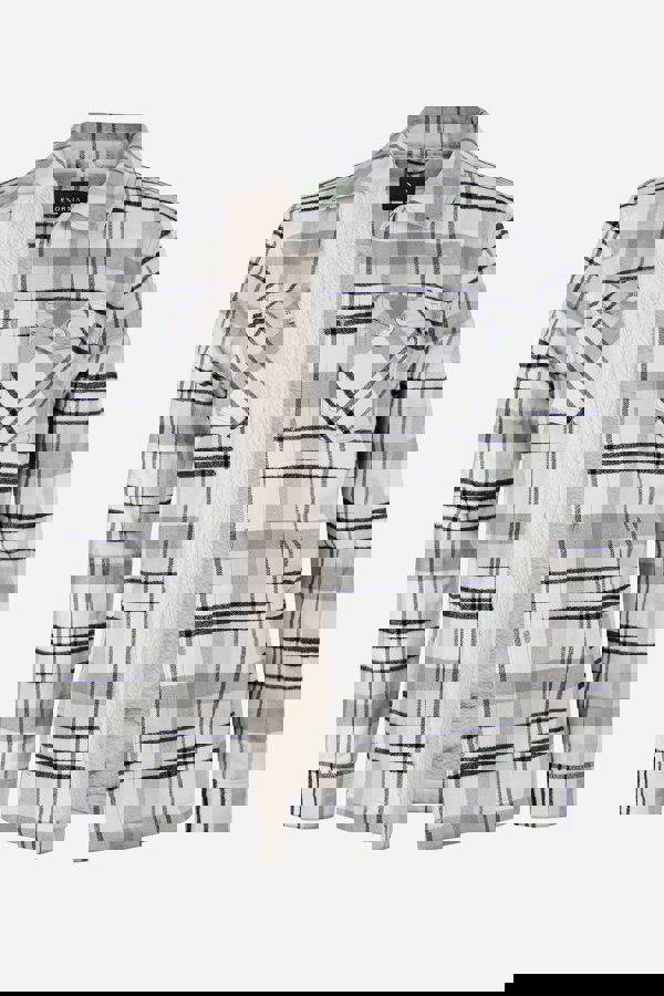 Men's Borg Lined Plaid Check Shacket