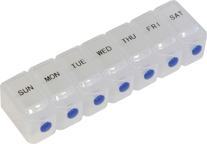 Aidapt Deluxe Weekday Pill Box