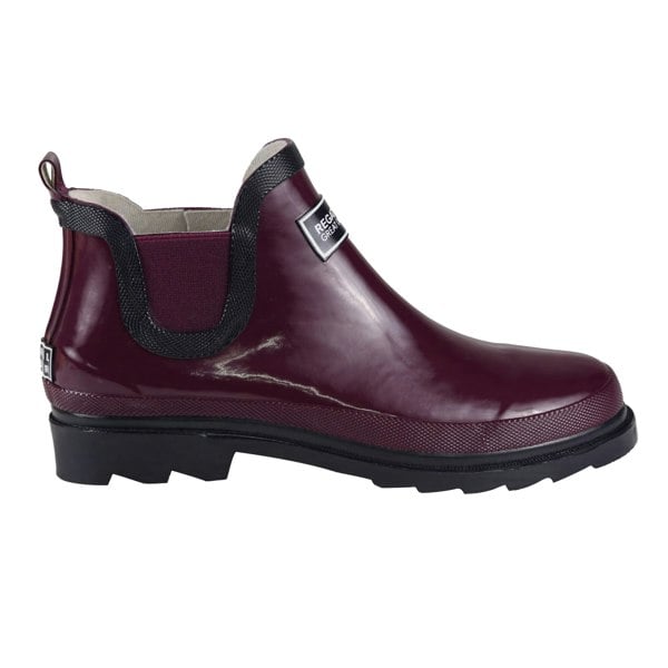 Regatta Great Outdoors Womens/Ladies Harper Low Cut Wellington Boots - Prune/Iron