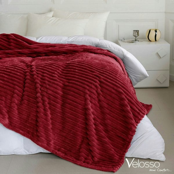 Velosso Chunky Cord Super Soft Plush Heavy Blanket - 200cm x 240cm