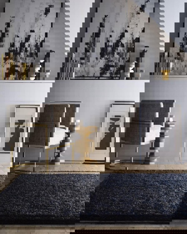 Chicago Black Shaggy Rug | Contemporary Comfort | The Rugs