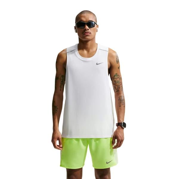 Nike Mens Miler Tank Top - White - 