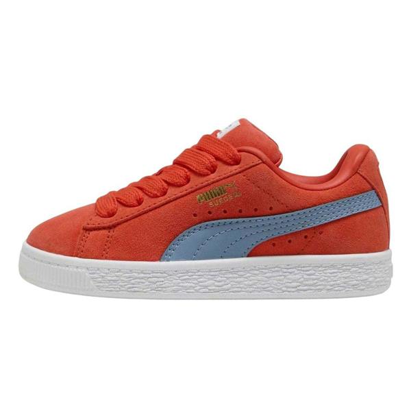 Puma Childrens/Kids XL Leather Low Cut Trainers - Red/Blue - 