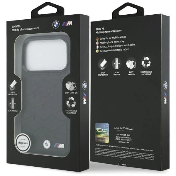 BMW M Shape Logo Case with MagSafe for iPhone 17 Pro 6.3" Black - BMHMP17L25PCSSPK