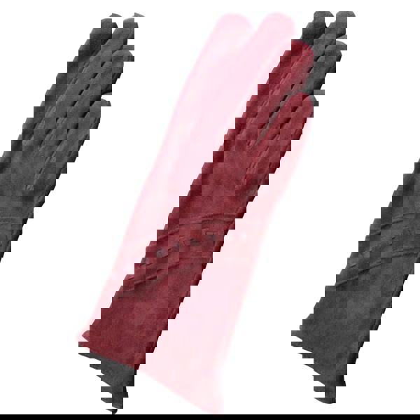 Eastern Counties Leather Womens/Ladies Sian Suede Gloves - Oxblood