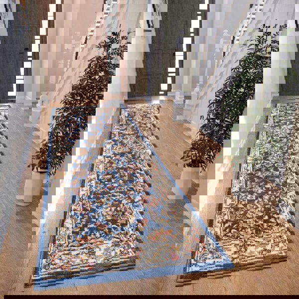 Oriental Short Pile Rug Reni Luxor Vintage Design