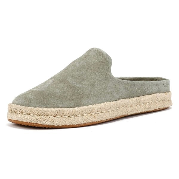 TOMS Santiago Suede Men's Vetiver Grey Mules