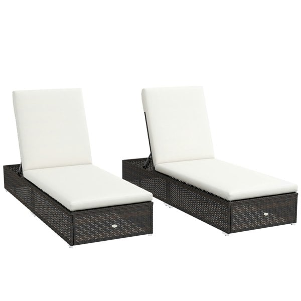 Rattan Sun Lounger Set